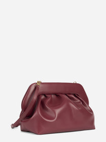 Pochette Bios in tessuto vegano bordeaux - vista posteriore