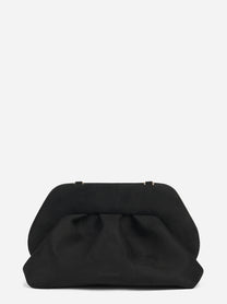 Pochette Bios Medium effetto suede nera - vista frontale