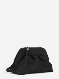 Pochette Bios Medium effetto suede nera - vista posteriore