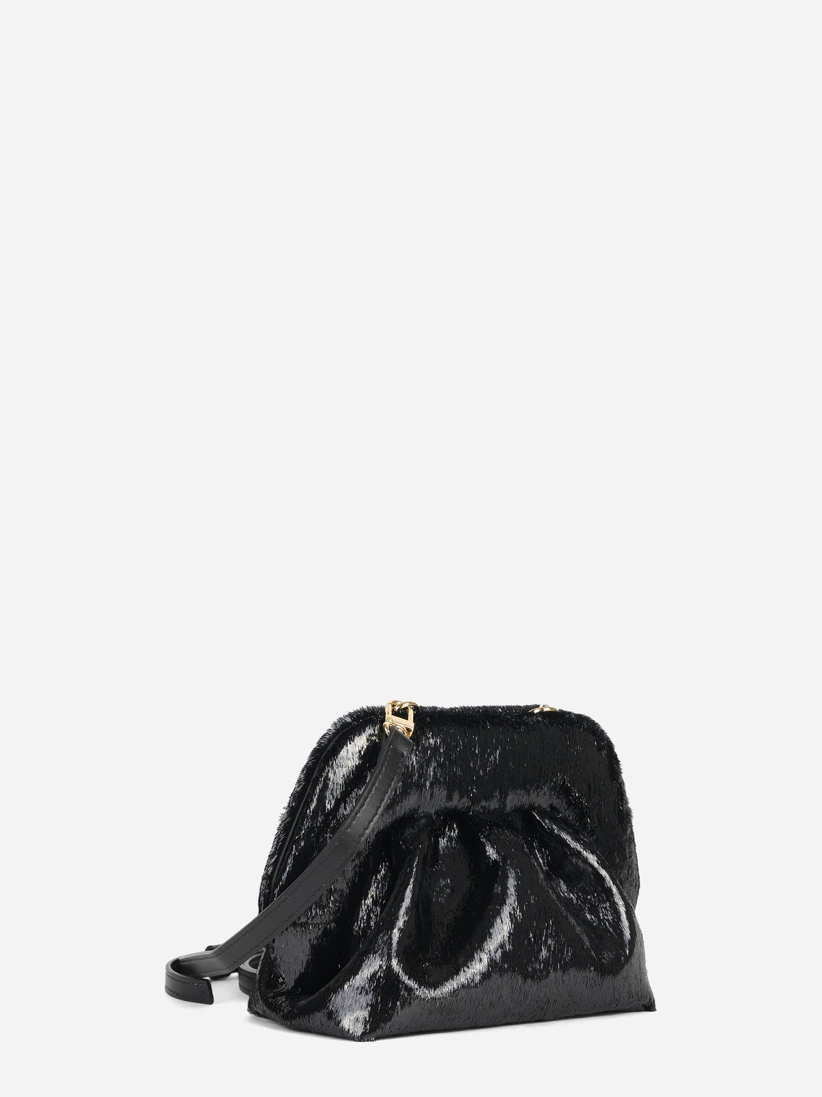 Pochette Bios Small Soft Lurex nera - vista posteriore