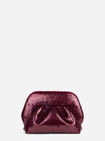 Pochette Bios Small Soft Lurex bordeaux - vista frontale
