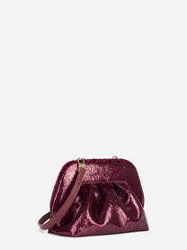 Pochette Bios Small Soft Lurex bordeaux - vista posteriore