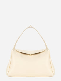 Borsa Calypso Trunk in pelle vegana bianca - vista frontale