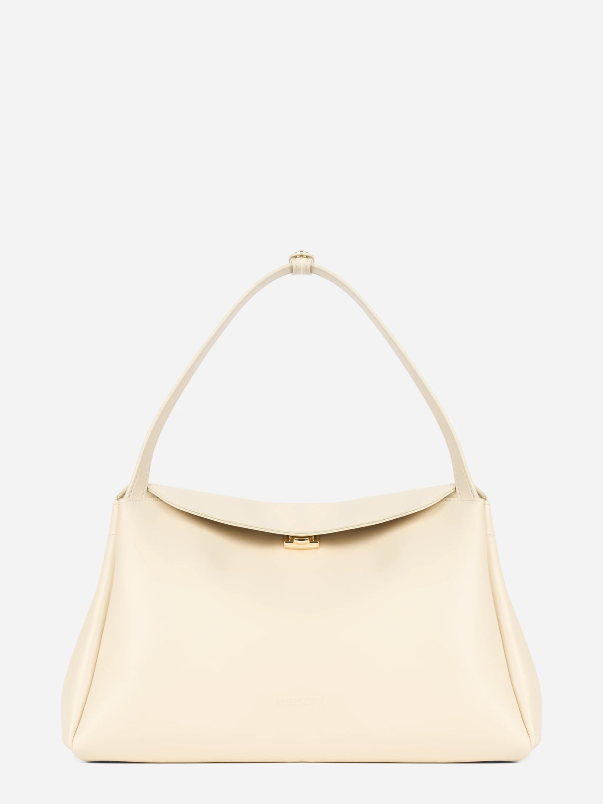 Borsa Calypso Trunk in pelle vegana bianca - vista frontale