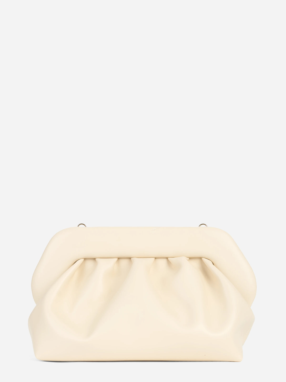 Pochette Bios in pelle vegana bianca - vista laterale