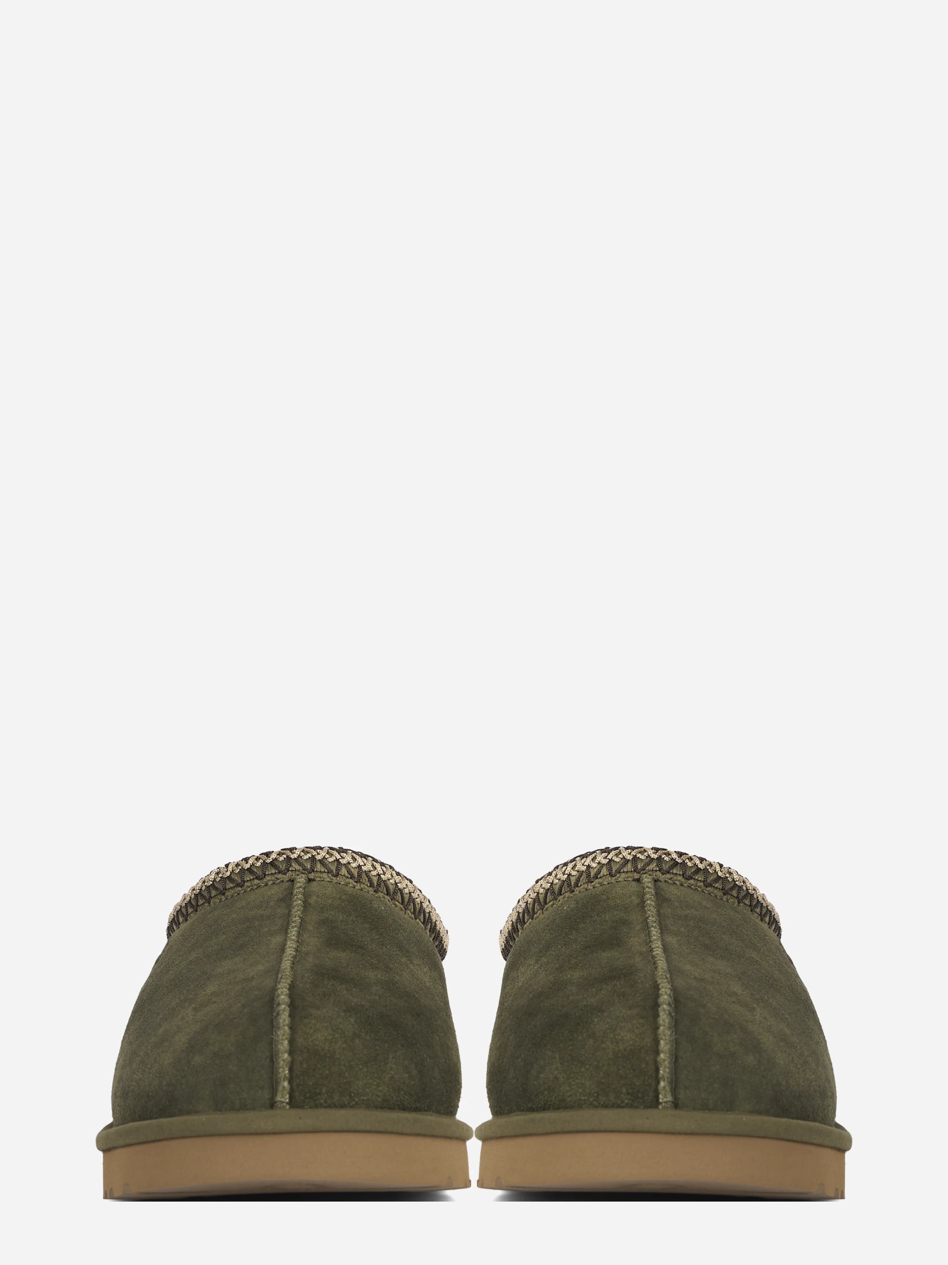 Ciabatta Tasman Baxter in camoscio Burnt Olive - vista frontale