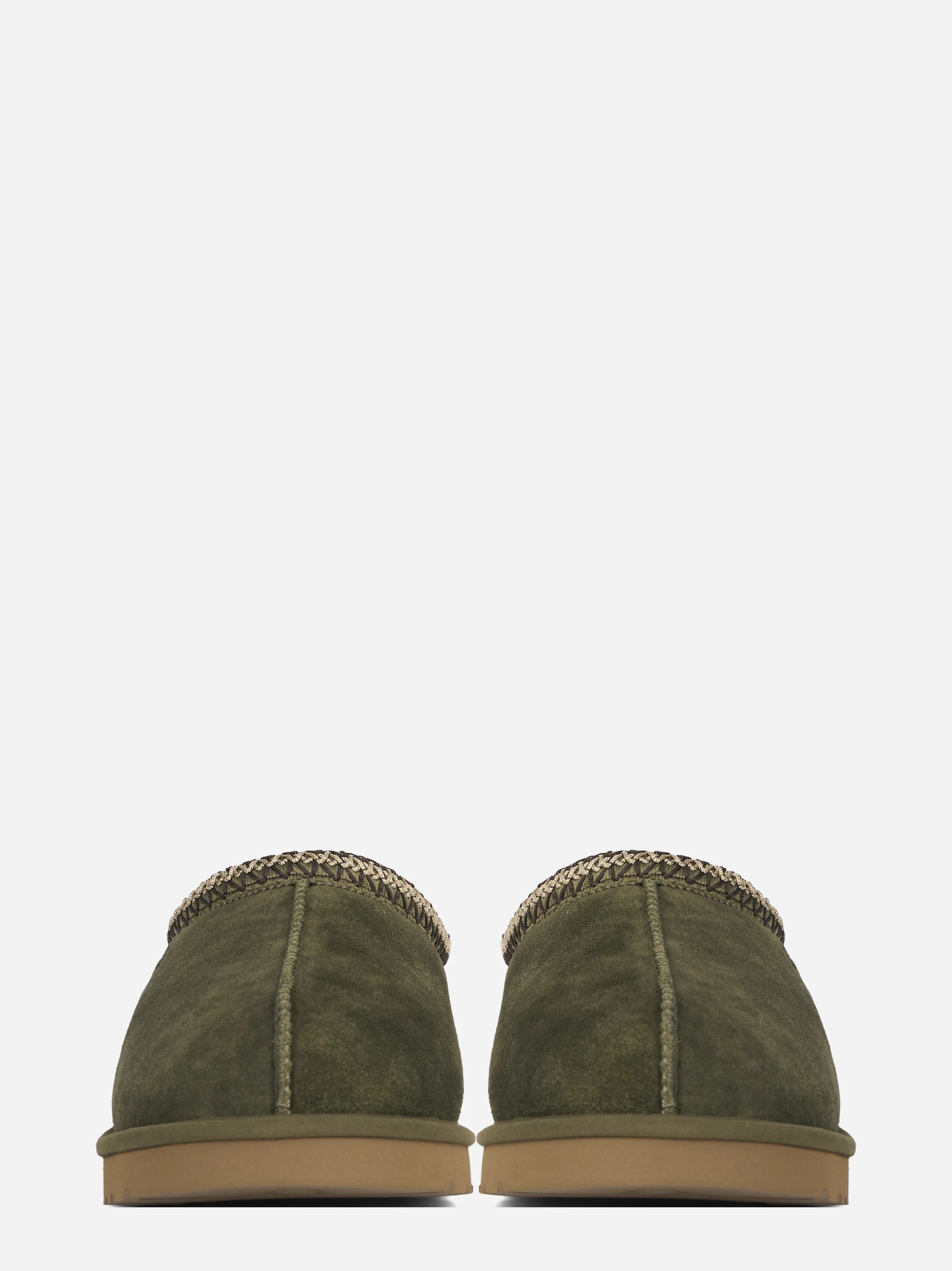 Ciabatta Tasman Baxter in camoscio Burnt Olive - vista frontale