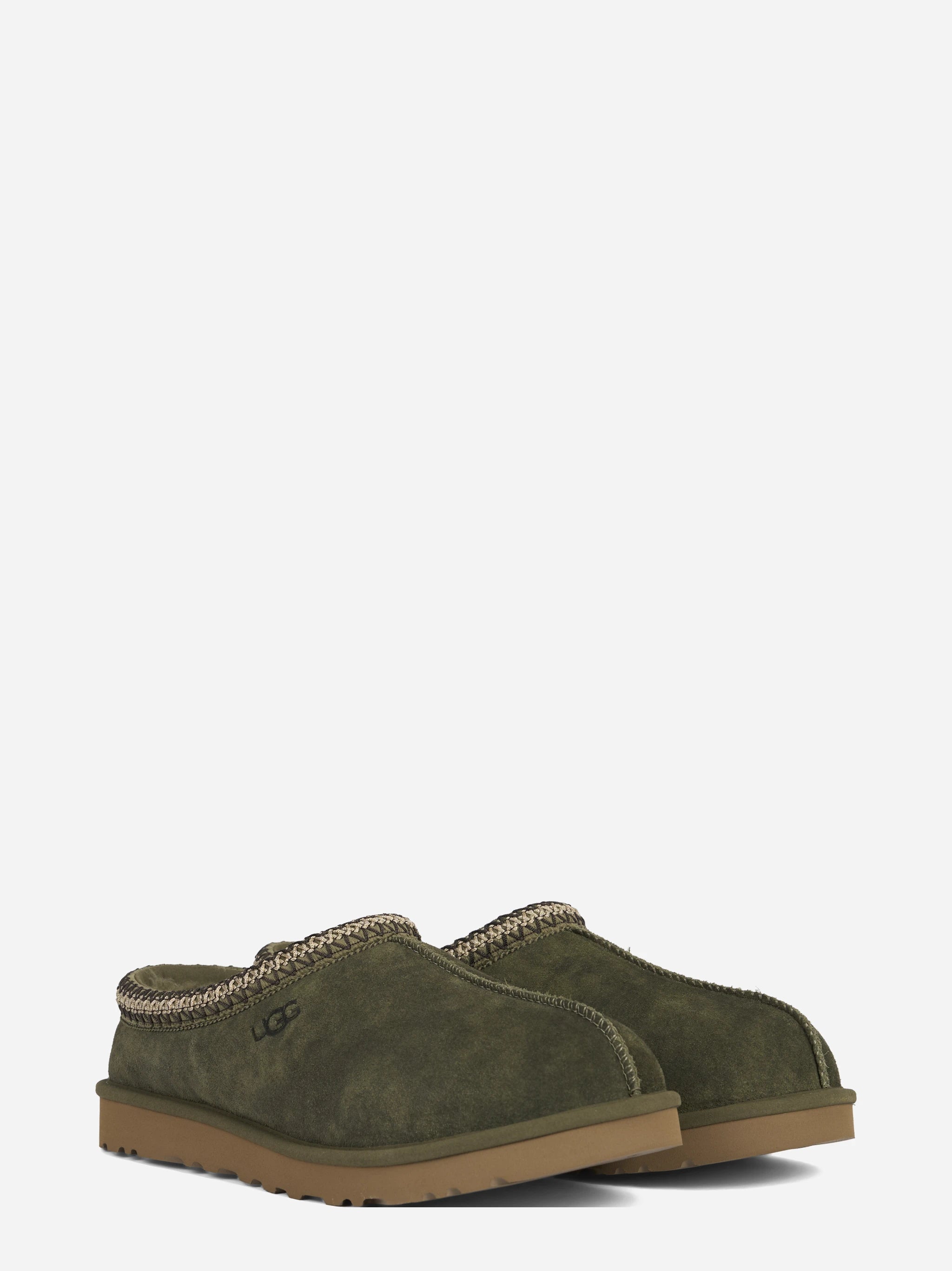 Ciabatta Tasman Baxter in camoscio Burnt Olive - vista posteriore