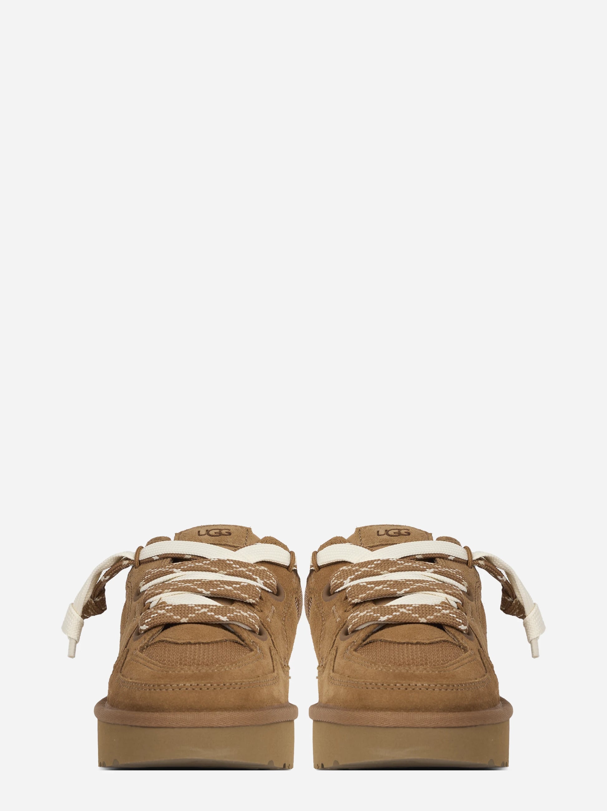 Sneaker Lo Lowmel in camoscio Chestnut - vista frontale