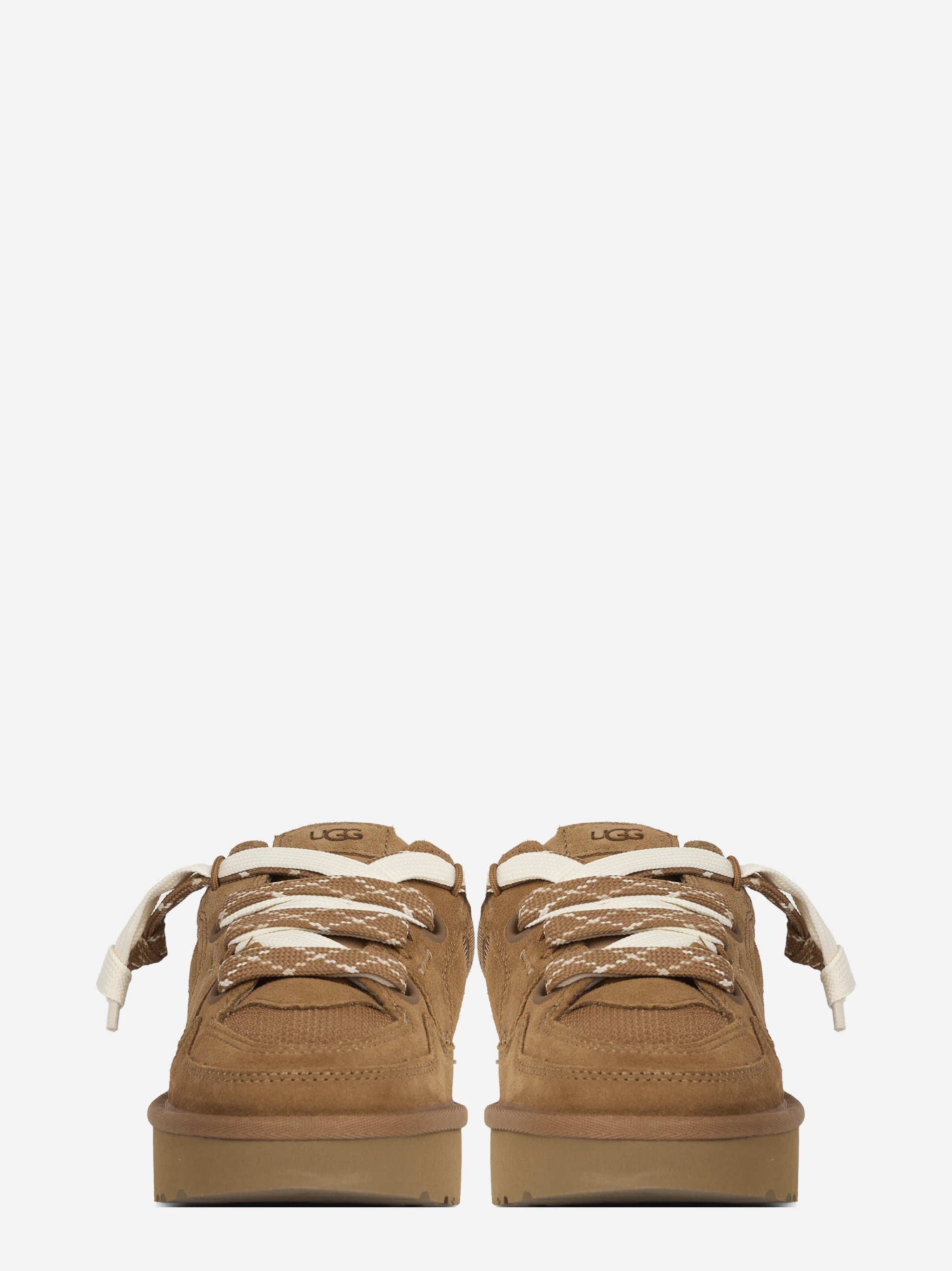 Sneaker Lo Lowmel in camoscio Chestnut - vista frontale