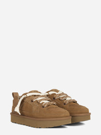 Sneaker Lo Lowmel in camoscio Chestnut - vista posteriore
