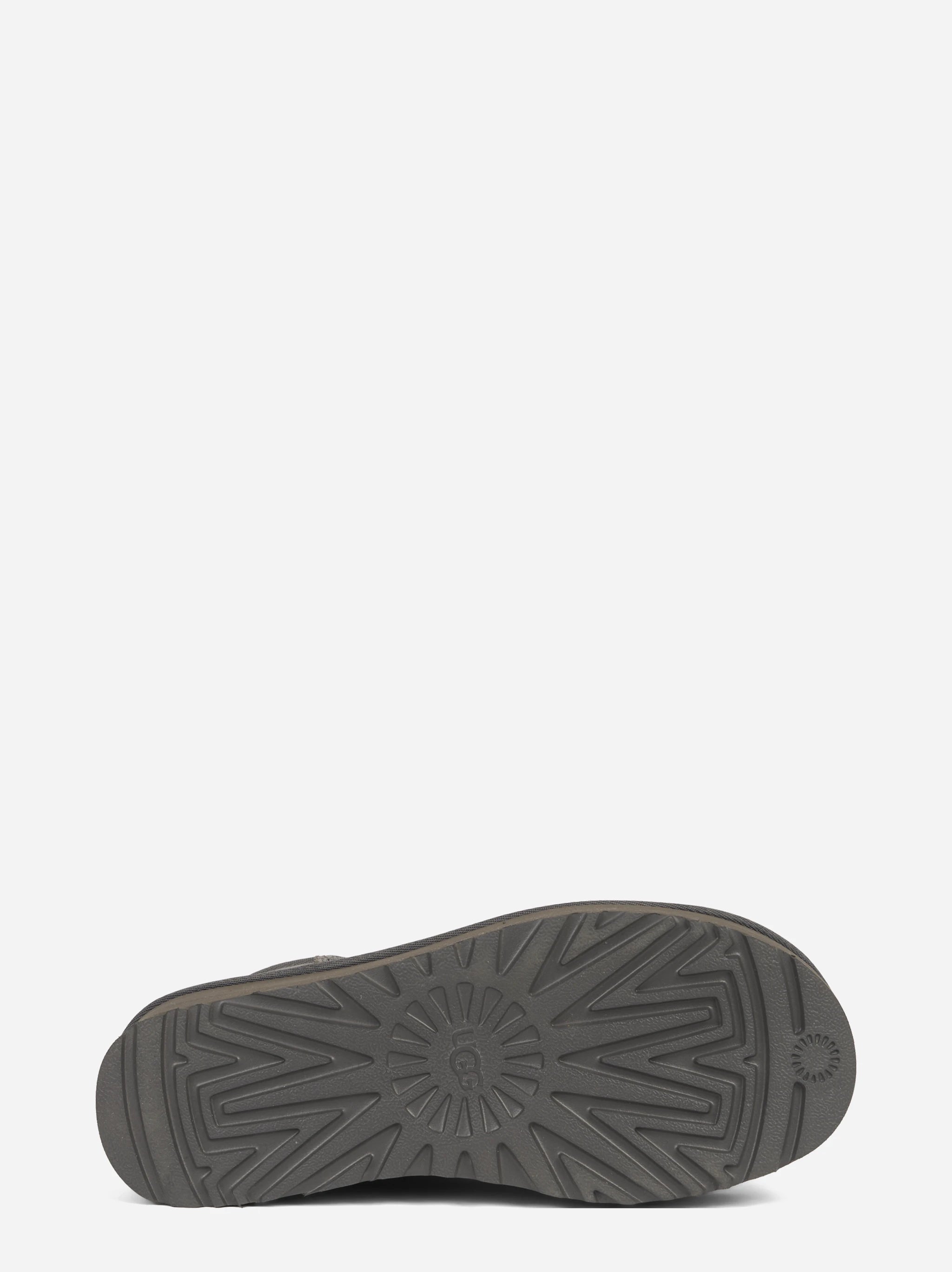 Stivaletto Classic Ultra Mini Platform in camoscio Charcoal - vista laterale della coppia