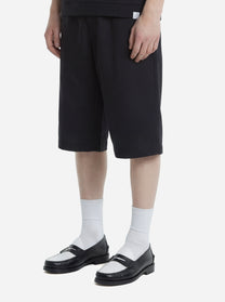 Shorts Curico nero in lino e viscosa