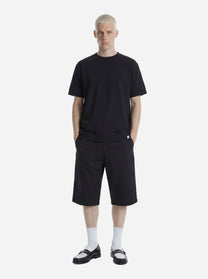 Shorts Curico nero in lino e viscosa