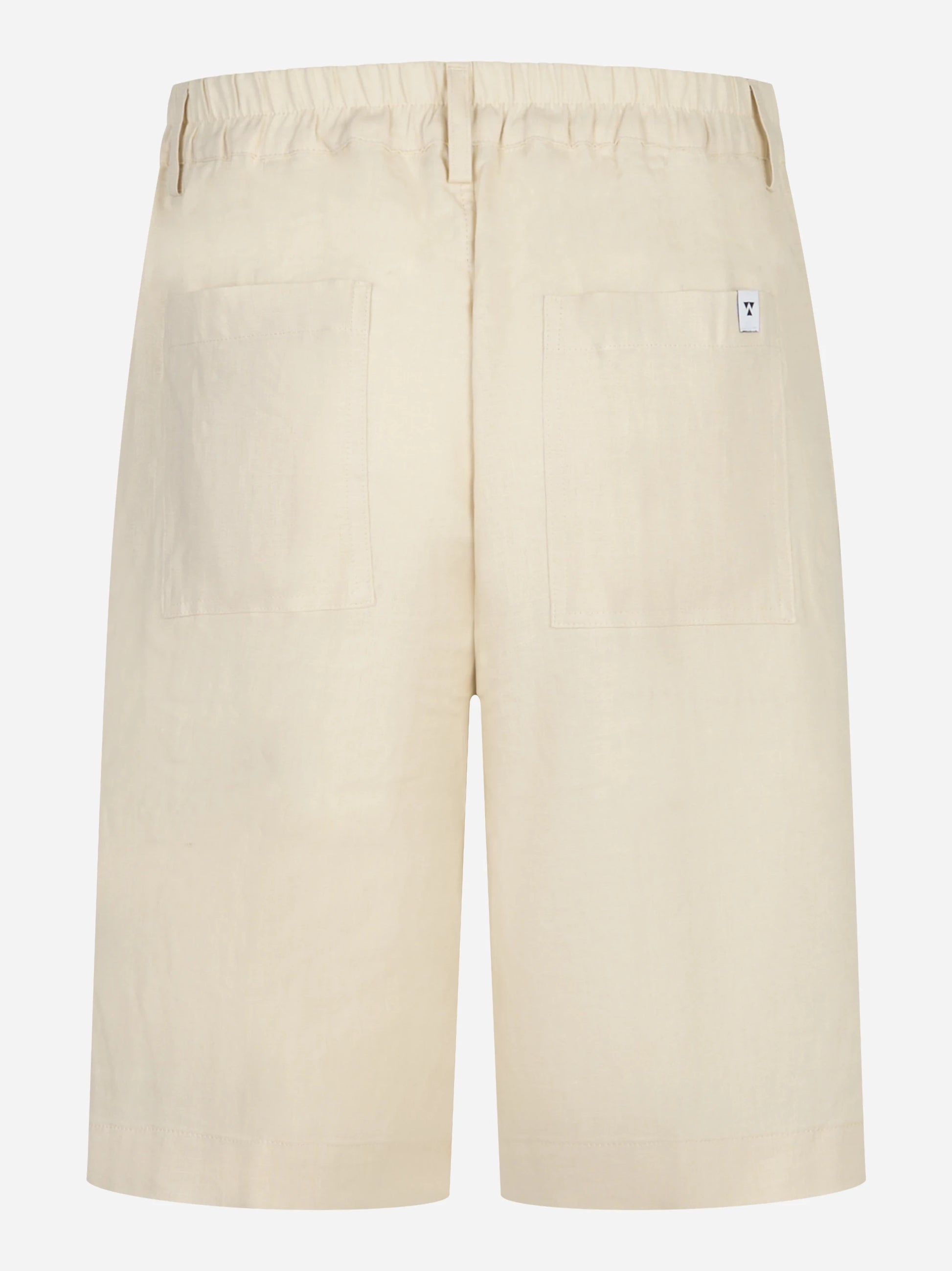 Shorts Curico bianco in lino e viscosa