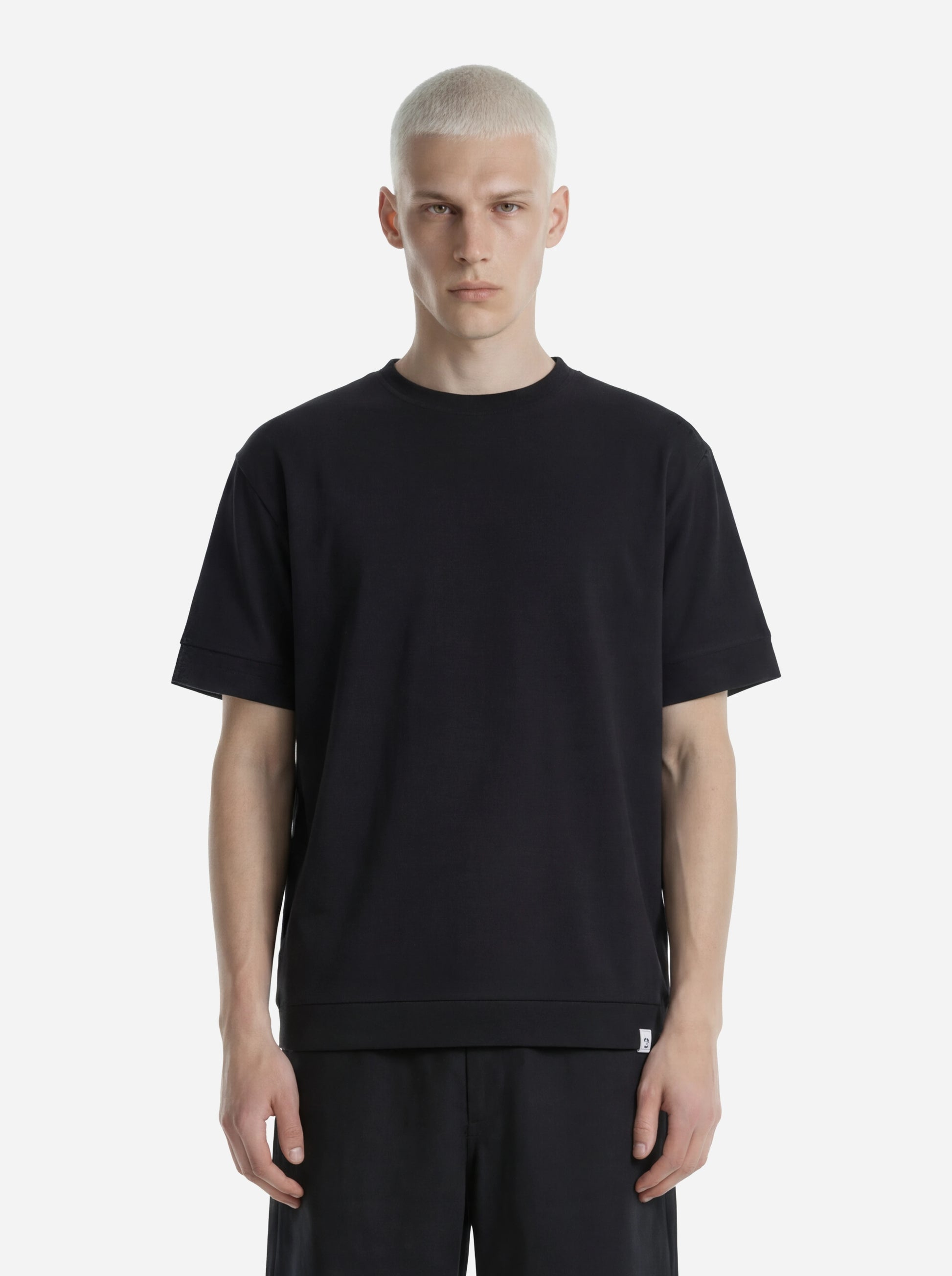 T-shirt manica corta nera Atene