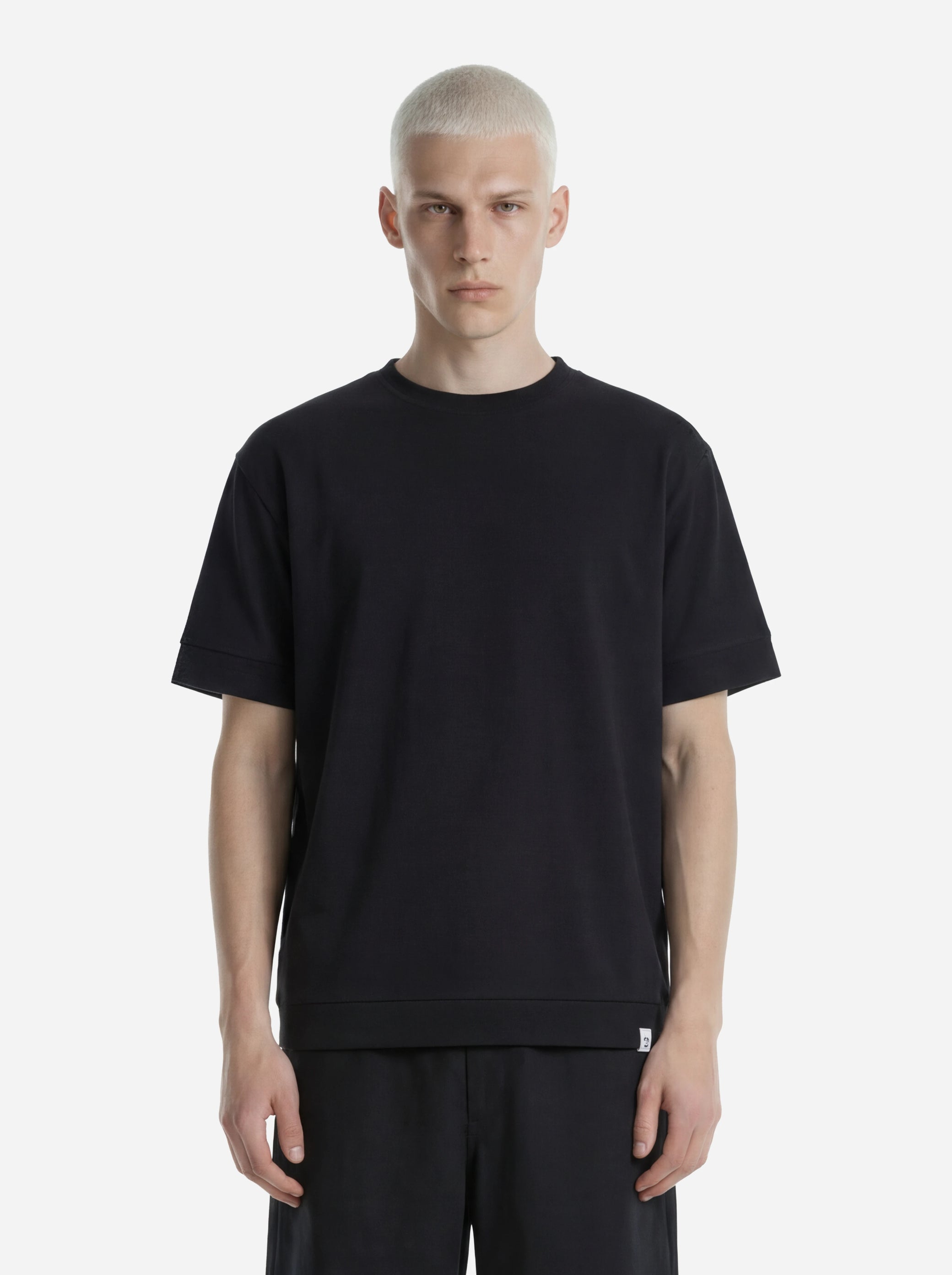 T-shirt manica corta nera Atene