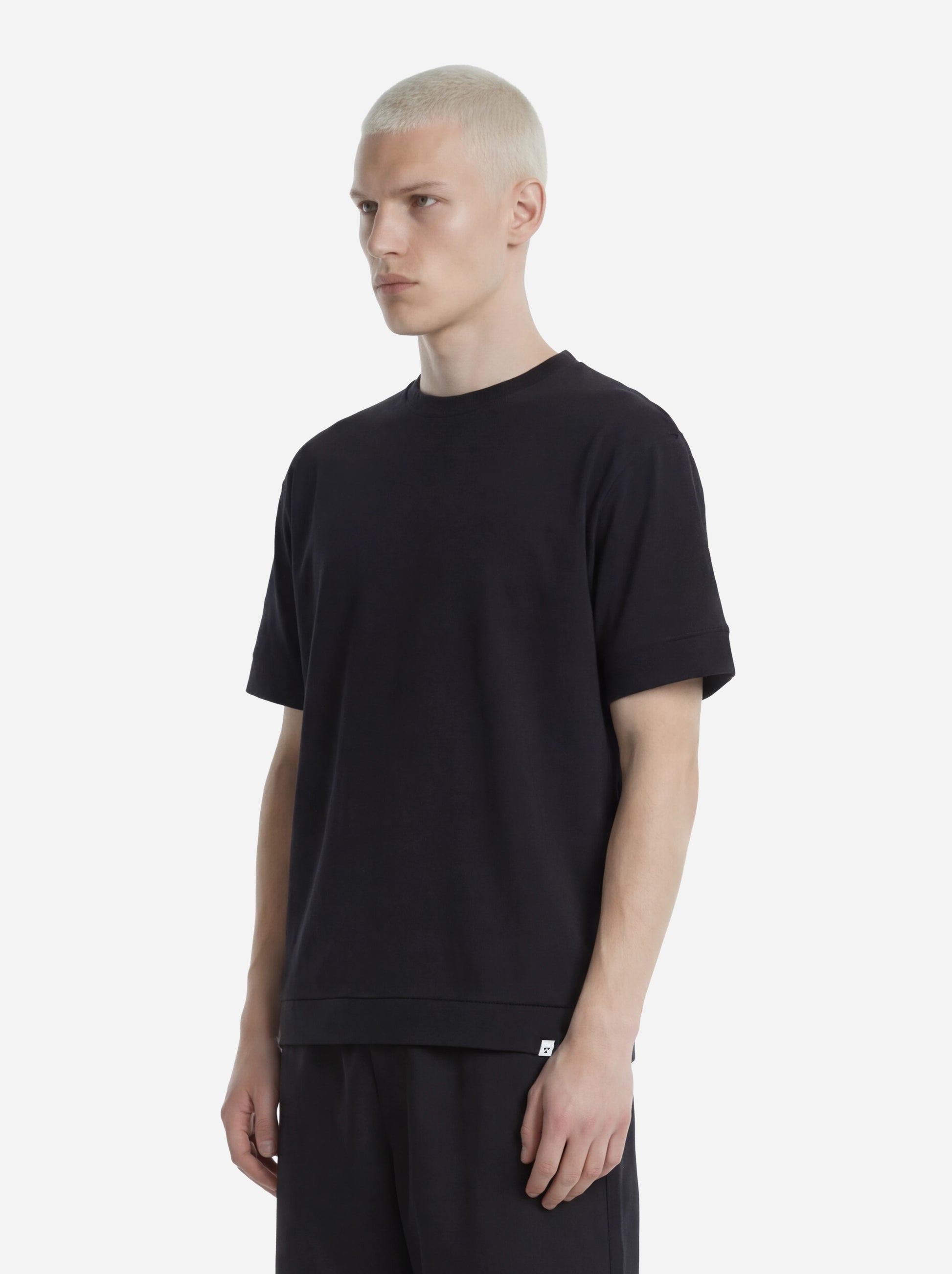T-shirt manica corta nera Atene