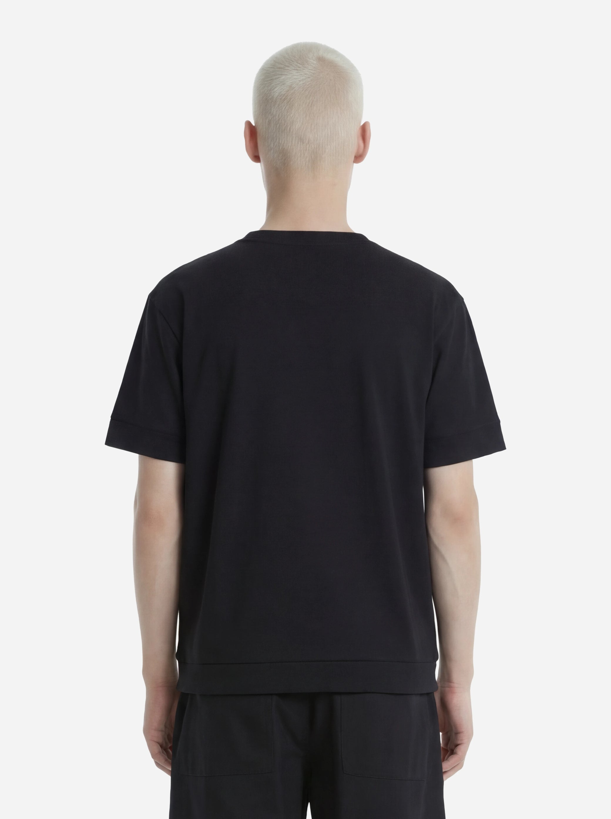 T-shirt manica corta nera Atene