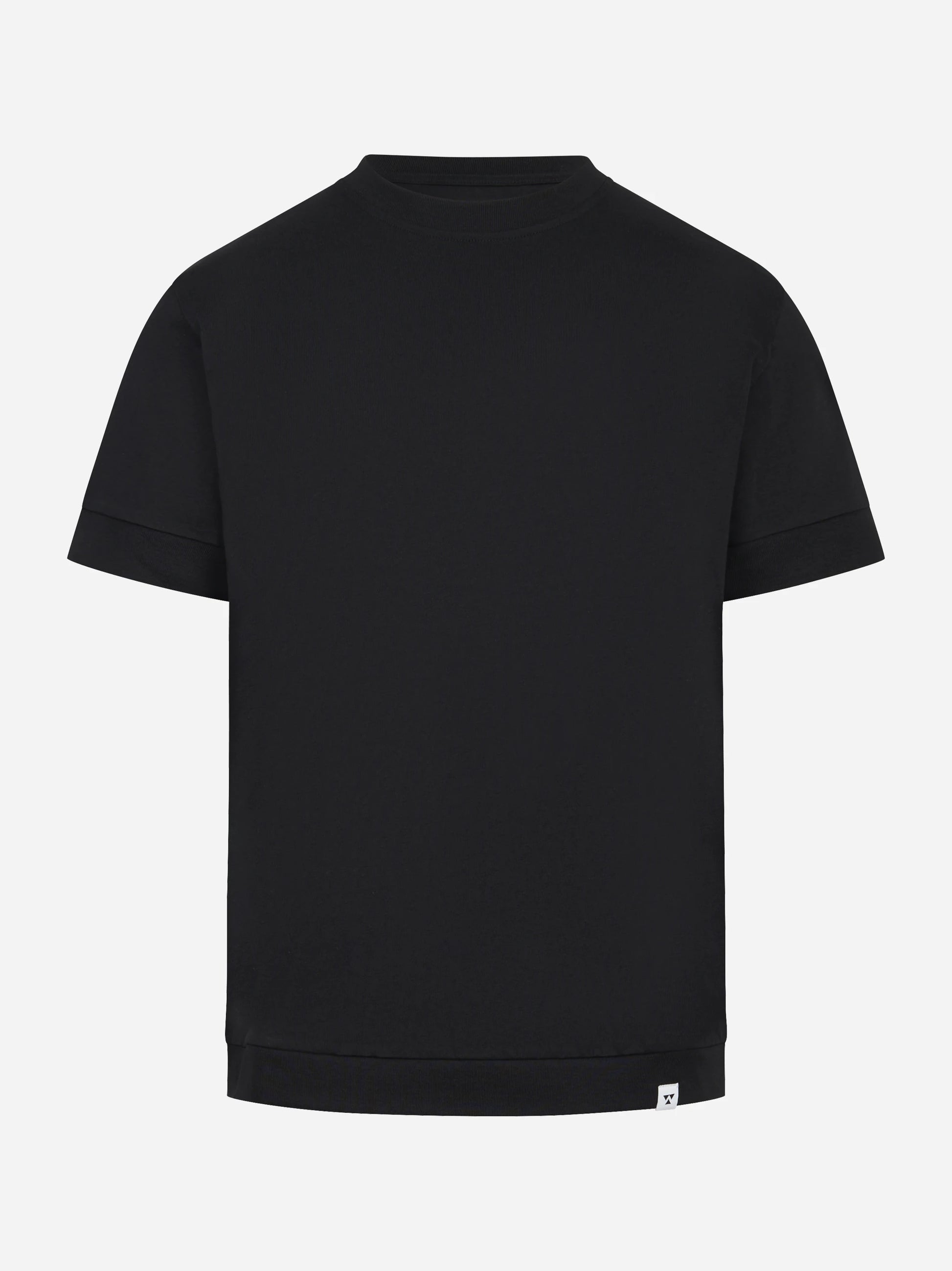 T-shirt manica corta nera Atene