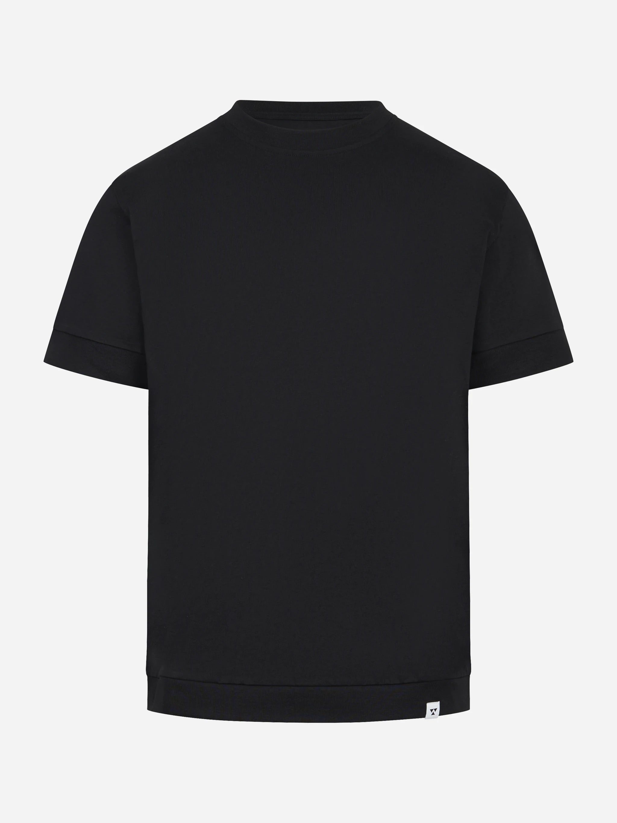 T-shirt manica corta nera Atene