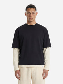 T-shirt manica lunga nera Venezia
