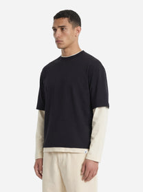 T-shirt manica lunga nera Venezia