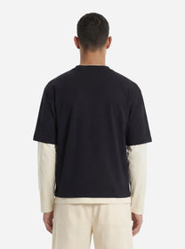 T-shirt manica lunga nera Venezia