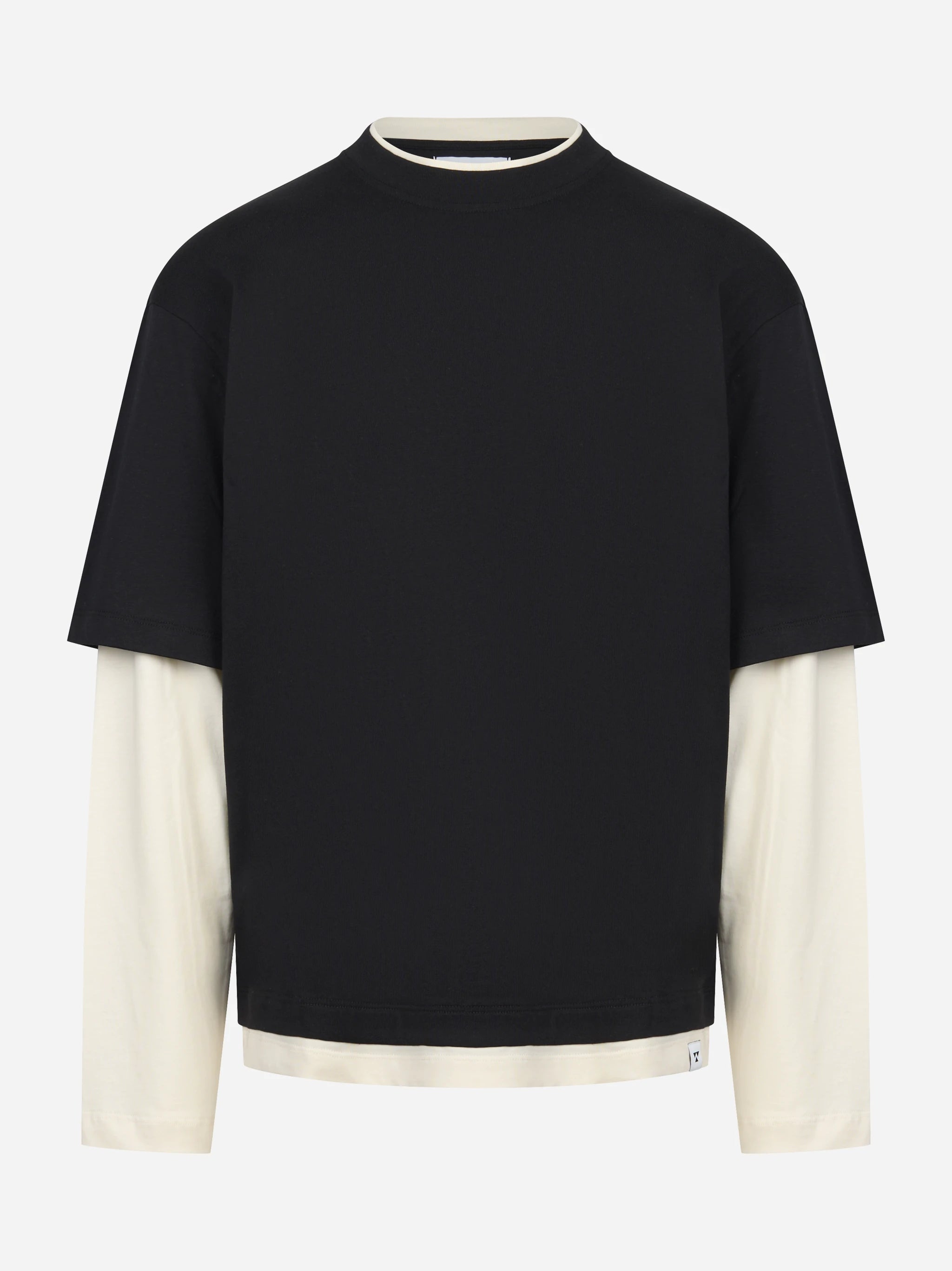 T-shirt manica lunga nera Venezia